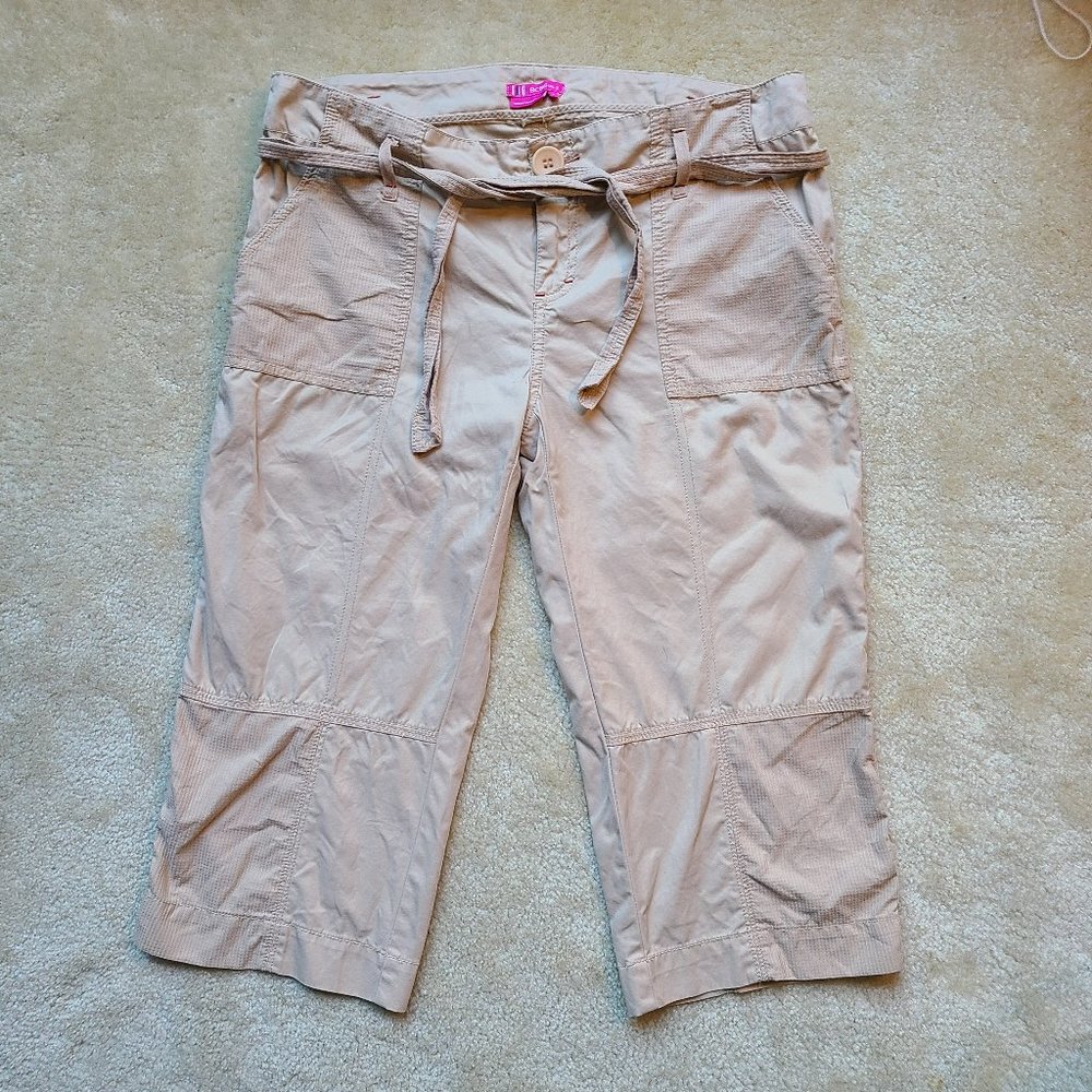 EUC BCBGirls Cropped Khaki Pants Size 6